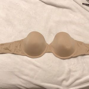 Maidenform tan strapless bra